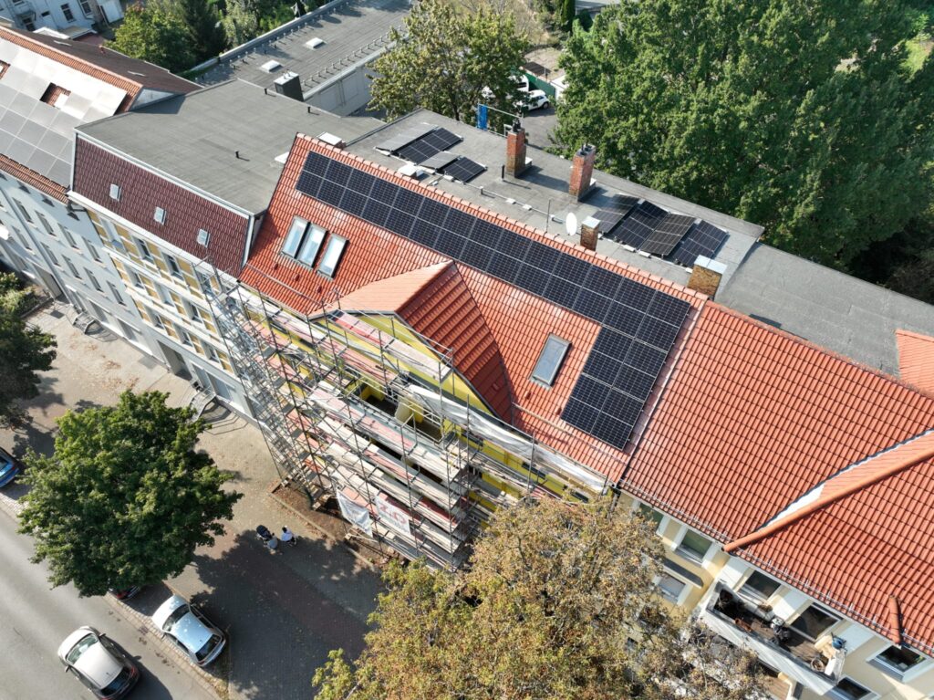 Solaranlage für ein Mehrfamilienhaus